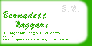 bernadett magyari business card